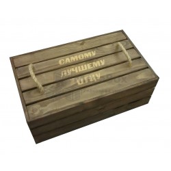 Ящик деревянный подарочный с тонировкой