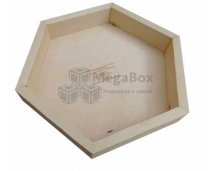 Ящик деревянный шестигранный